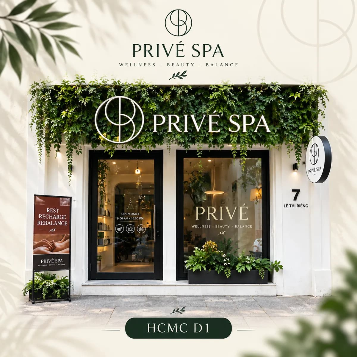 Privé Spa Ben Thanh (D1) branch exterior